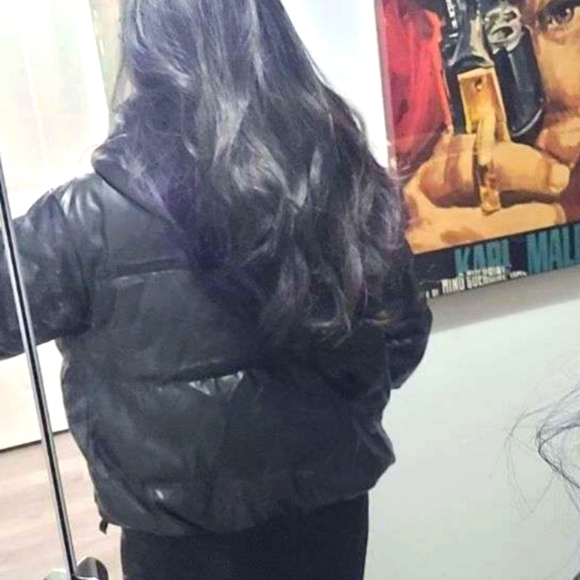 HOODED super puff bomber  jacket - Picture 6 of 6